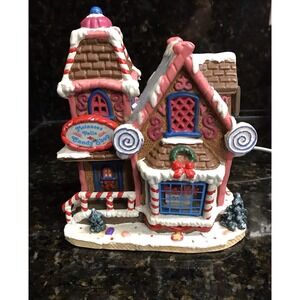 Vintage LEMAX Sugar N Spice Molasses Falls Candy‎ Shop Gingerbread Christmas